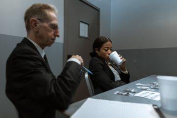 dcf investigators sitting at a table